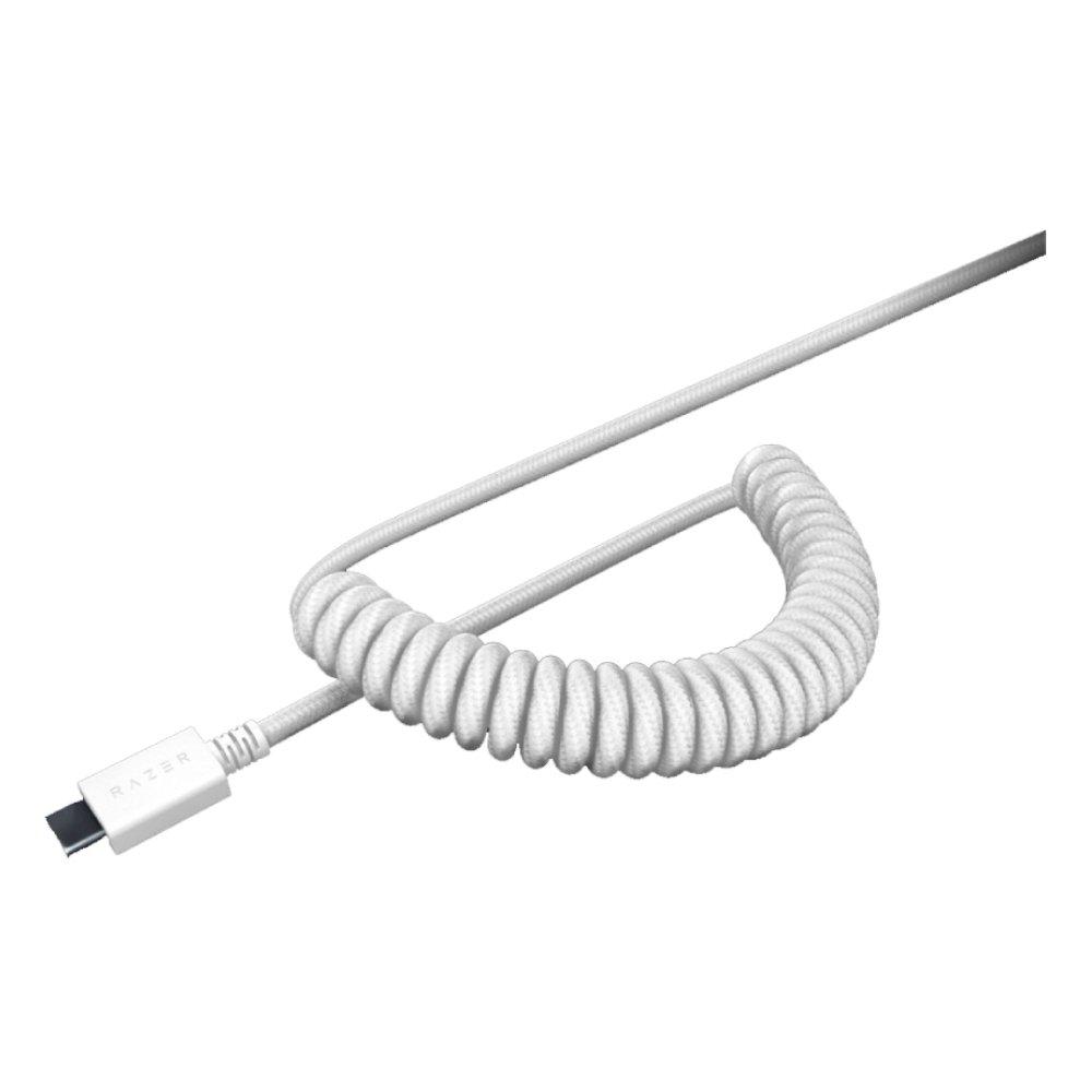 Razer PBT Keycap + Coiled Cable Upgrade Set - White