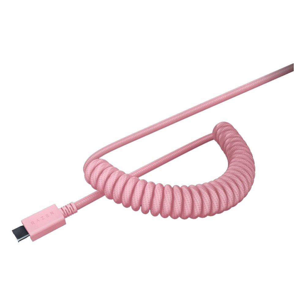 Razer PBT Keycap + Coiled Cable Upgrade Set - Pink