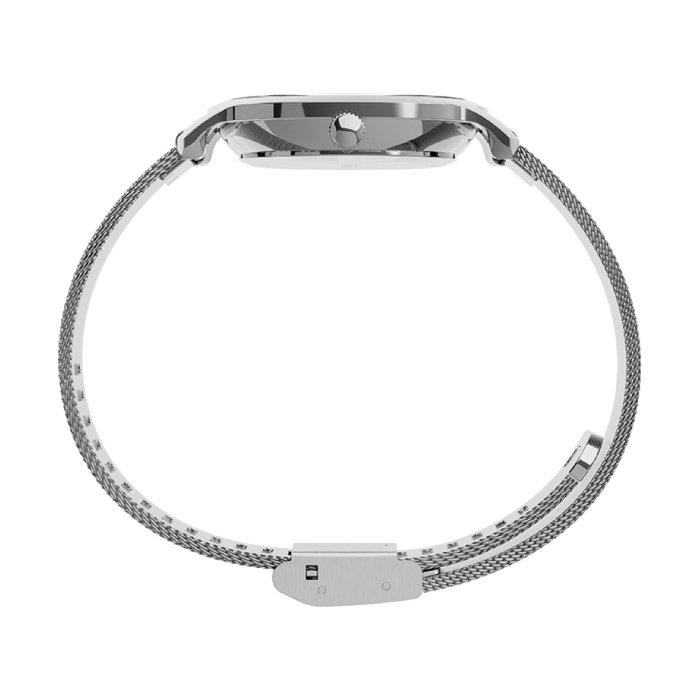 TIMEX Transcend Watch for Women, Analog, 31mm, Stainless Steel Mesh, TW2U86700 – Silver