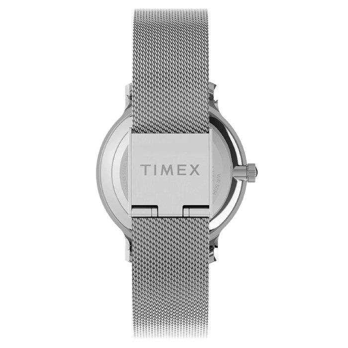TIMEX Transcend Watch for Women, Analog, 31mm, Stainless Steel Mesh, TW2U86700 – Silver