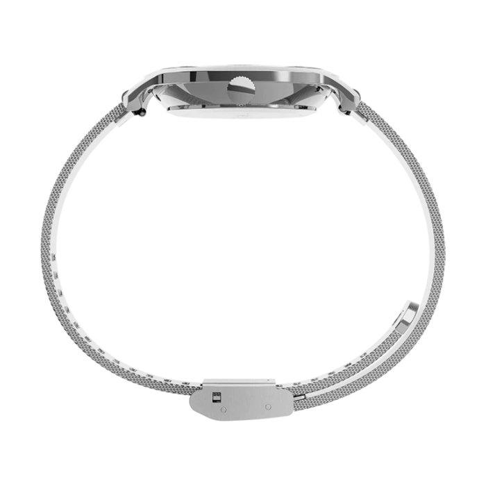 TIMEX Transcend Watch for Women, Analog, 31mm, Stainless Steel Mesh, TW2U92900 – Silver