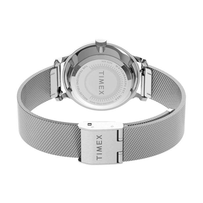 TIMEX Transcend Watch for Women, Analog, 31mm, Stainless Steel Mesh, TW2U92900 – Silver