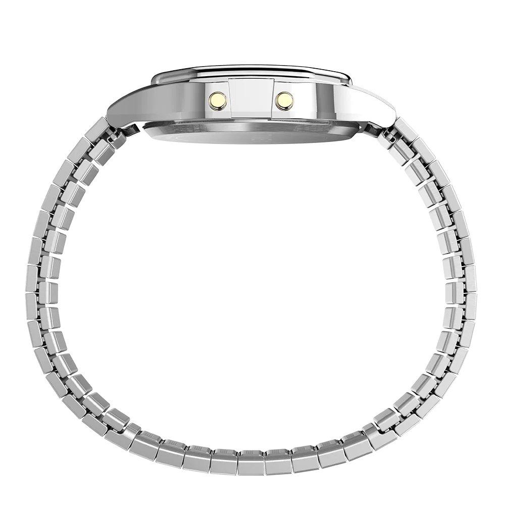 TIMEX T80 Unisex Watch, Digital, 34mm, Stainless Steel Strap, TW2V19100  - Silver