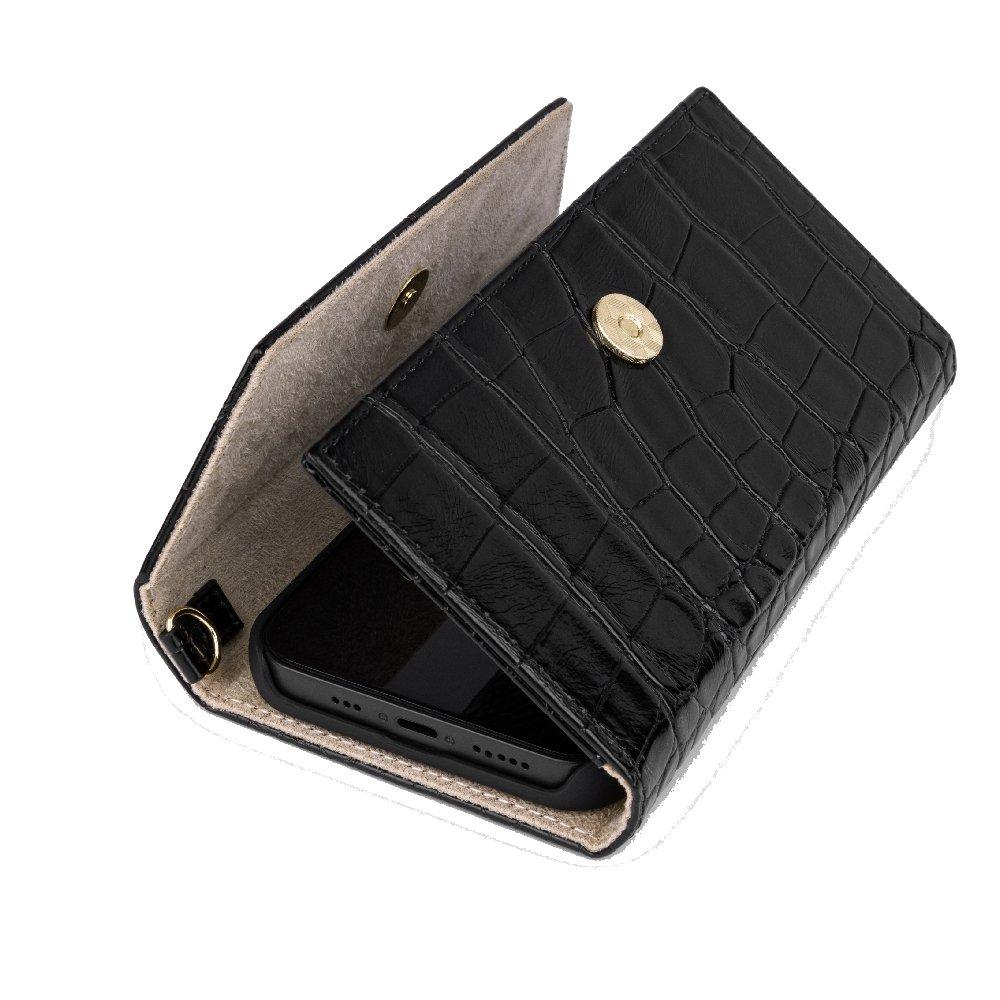 Ideal of Sweden iPhone 13 Pro Case - Black Croco