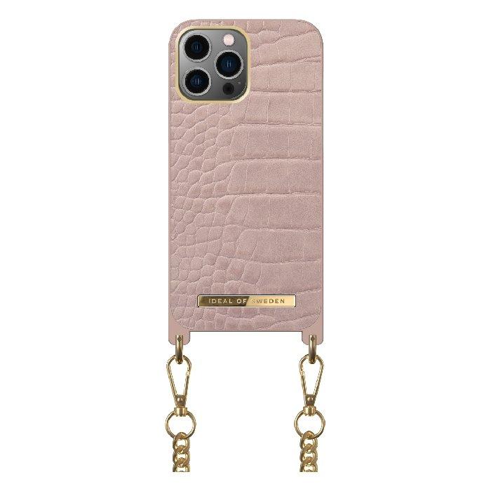 Ideal of Sweden iPhone 13 Pro Case - Misty Rose Croco