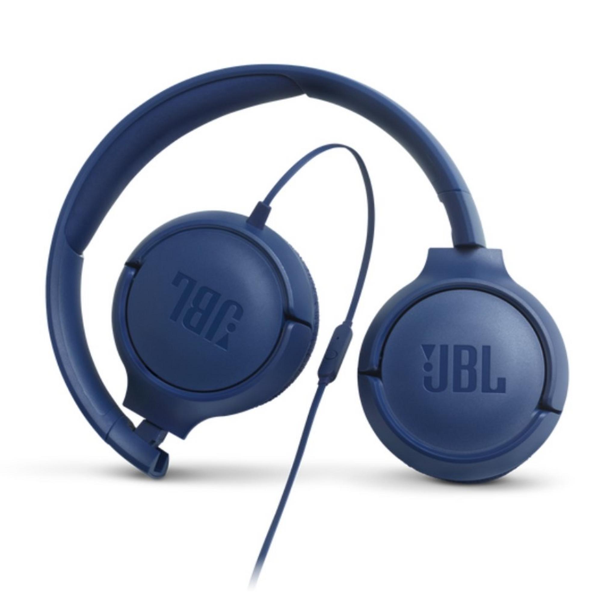 JBL Tune 500BT Wired On-Ear Headphones - Blue