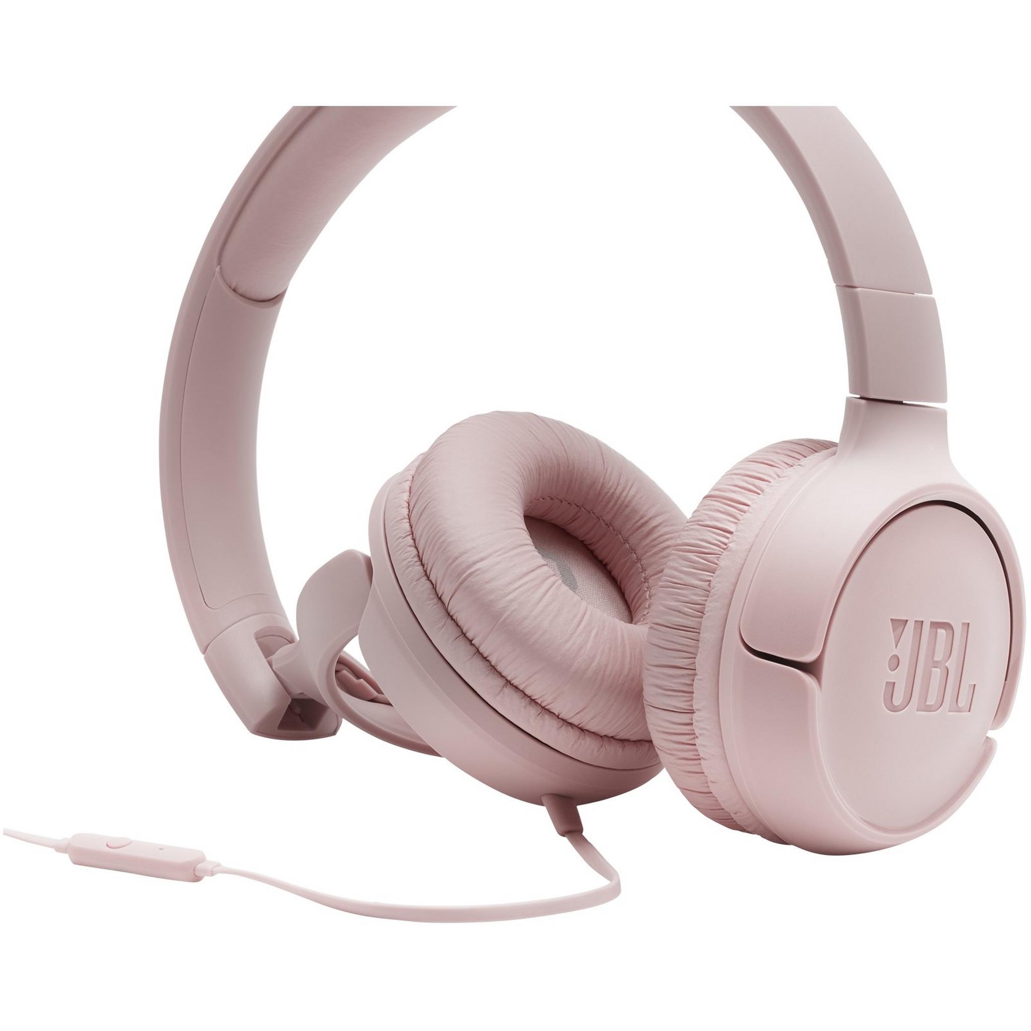JBL T500 On-Ear Wired Headphones - Pink