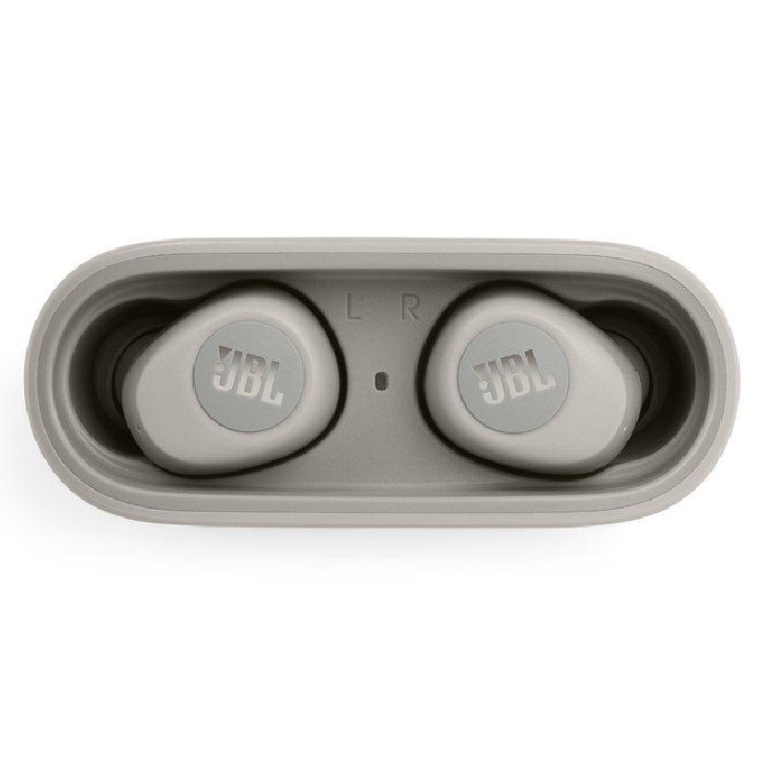 سماعات ايربادز لاسلكي حر ويف100 20 ساعة من جي بي ال - فضي