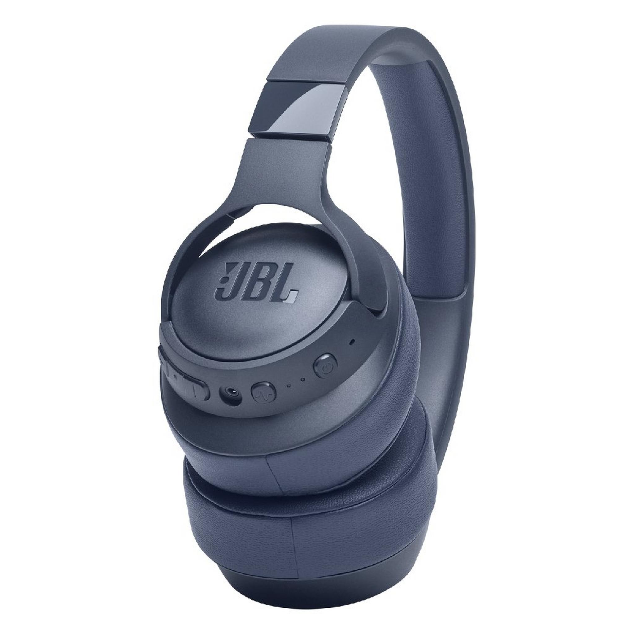 سماعة رأس جي بي ال تيون 760 ان سي لاسلكية مع تقنية إلغاء الضوضاء 35 ساعة - ازرق