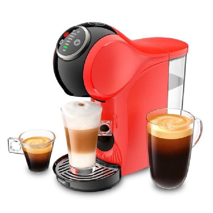 ماكينة تحضير القهوة جينيو اس بلس من ديلونجي دولتشي قوستو، قدرة 1460 واط، سعة 0.8 لتر، EDG315.R - أحمر