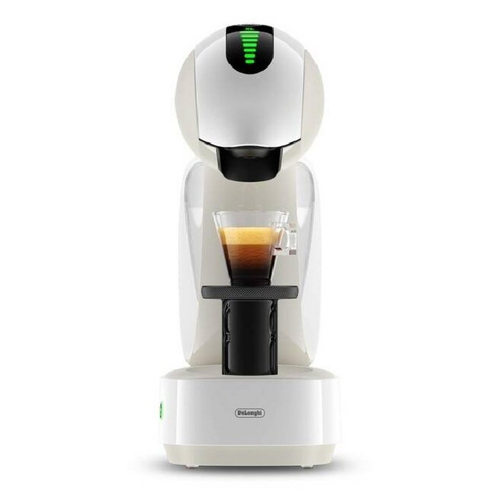 ماكينة تحضير القهوة إنفينيسيما ديلونجي دولتشي قوستو، قدرة 1500 واط، سعة 1.2 لتر، EDG268.W - أبيض