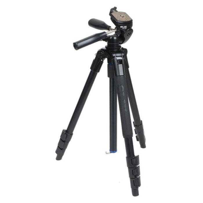 Buy Slik pro tripod with 3-way pan head (al-324dx) in Kuwait