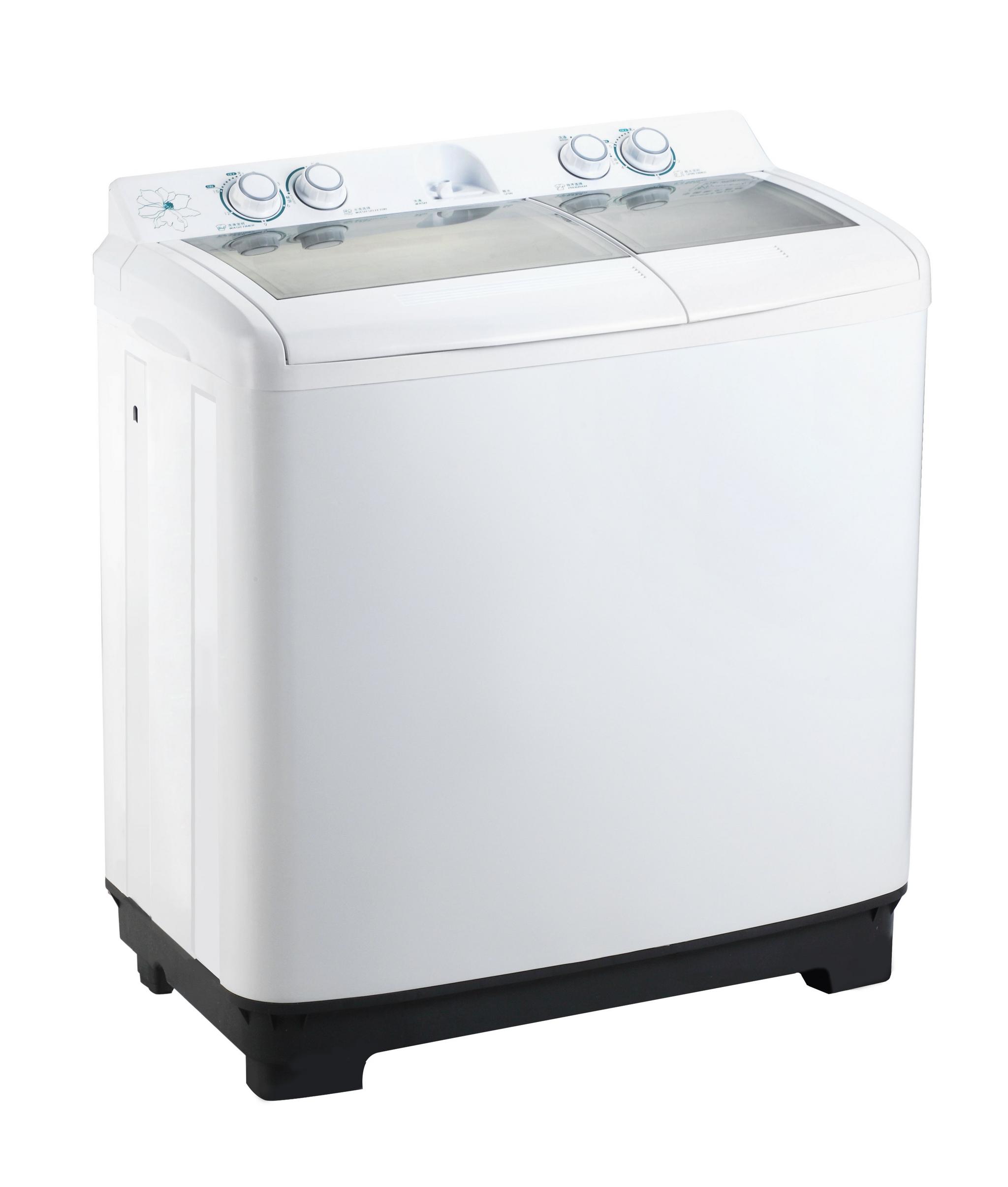 Wansa Gold Twin Tub Washing Machine, 10Kg Washing Capacity, WGTT10-T4AWHT-C12 - White
