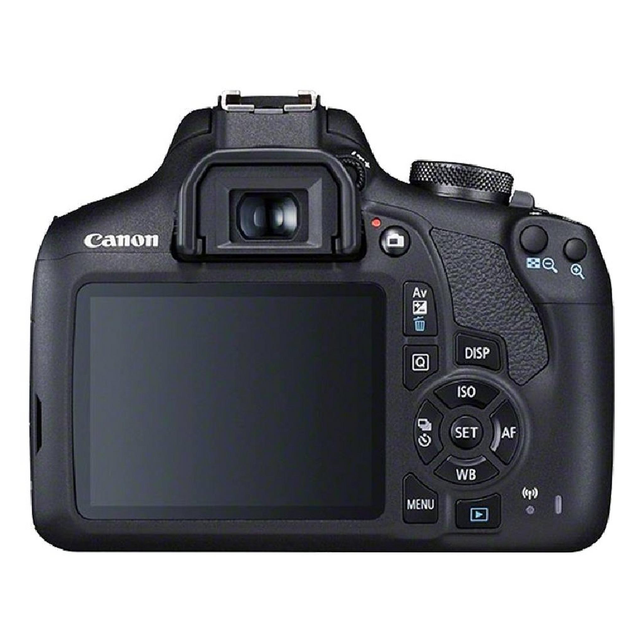 كاميرا كانون EOS 2000D الرقمية ذات العدسة الأحادية العاكسة DSLR مع عدسة 18 - 55 ملم أي اف + عدسة 50 1.8 CME