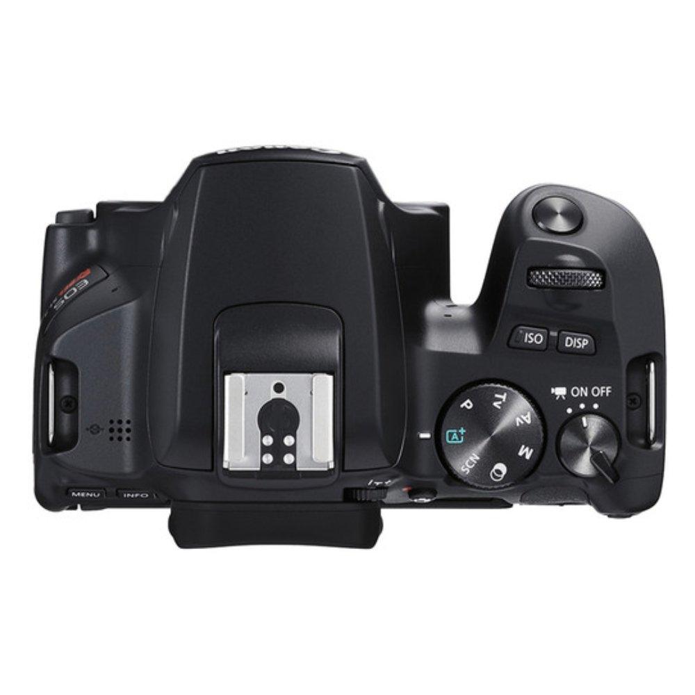 كاميرا كانون EOS 250D الرقمية + عدسة 18-55 ملم + عدسة 75-300 ملم  - أسود