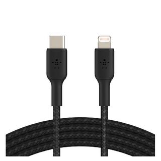 Buy Belkin braided boost charge usb-c to lightning cable 2m - black in Saudi Arabia