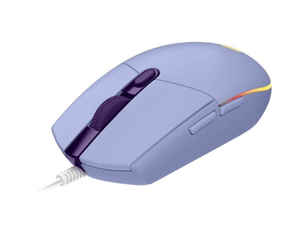 Logitech G203 LightSync Wired Gaming Mouse - Lilac