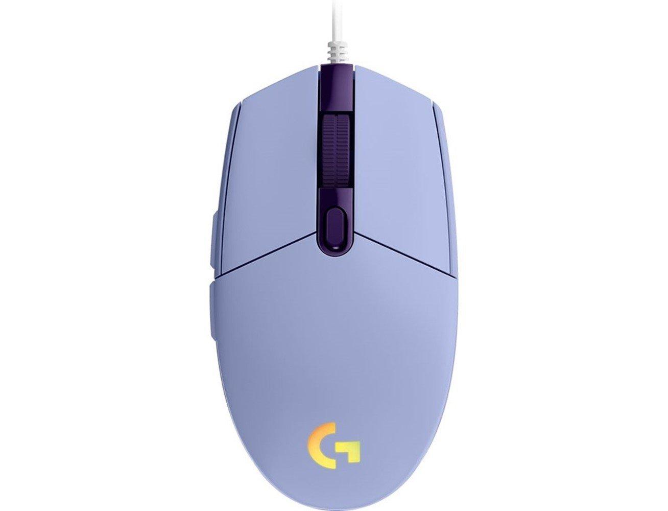 Logitech G203 LightSync Wired Gaming Mouse - Lilac