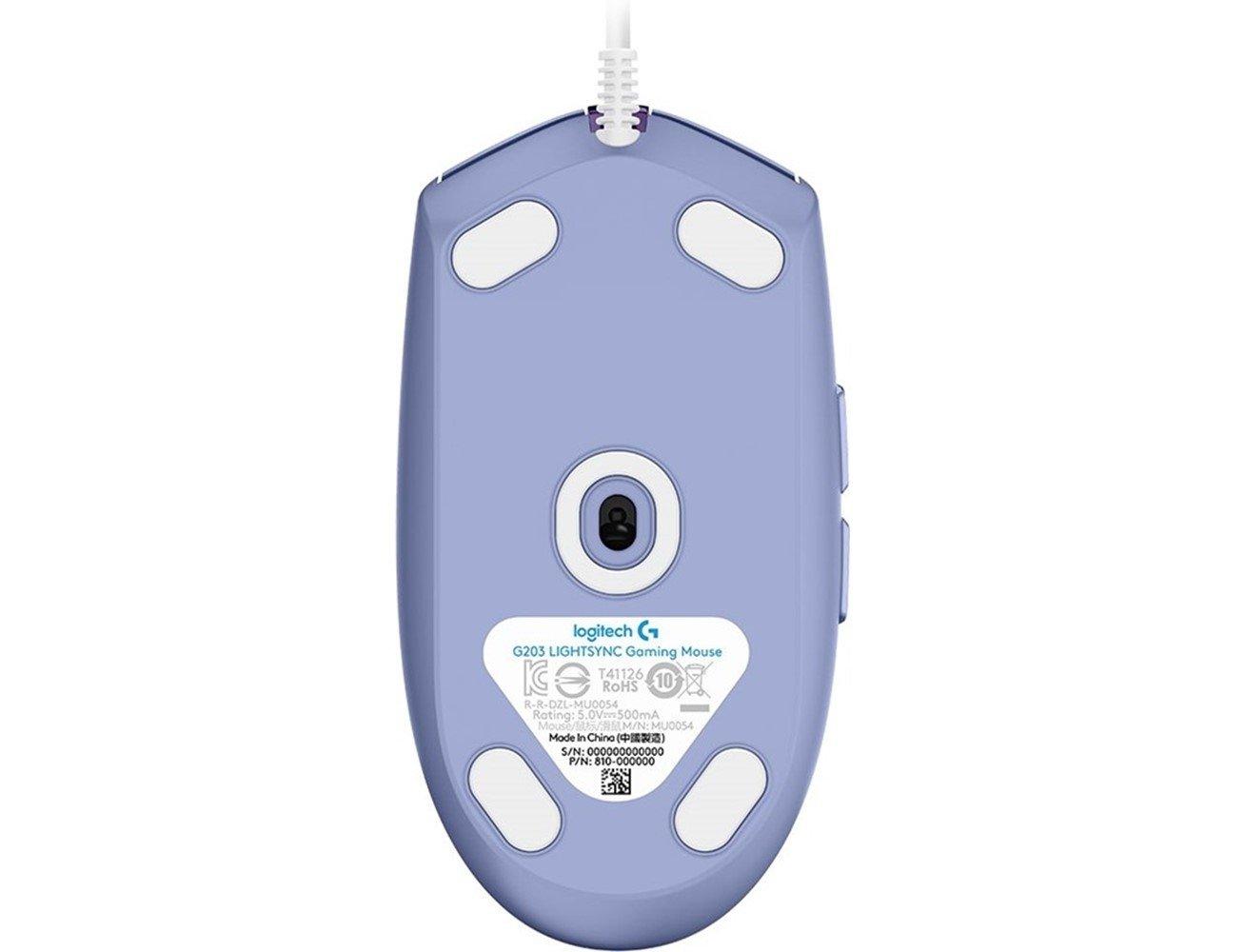 Logitech G203 LightSync Wired Gaming Mouse - Lilac