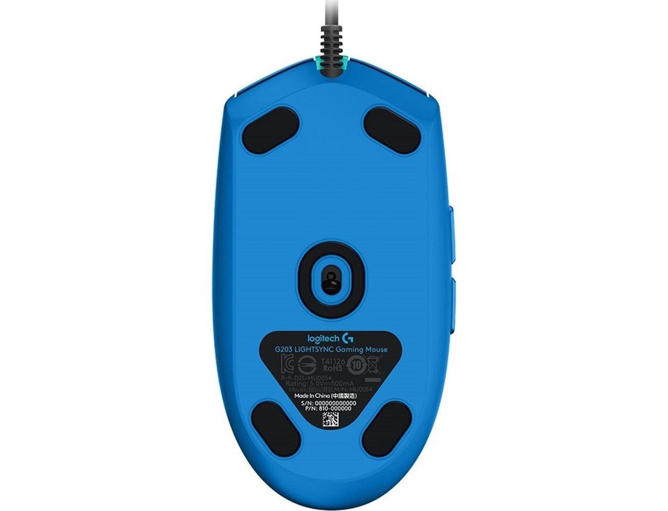 ماوس الألعاب لوجيتيك G203 لايت سينك السلكي - أزرق