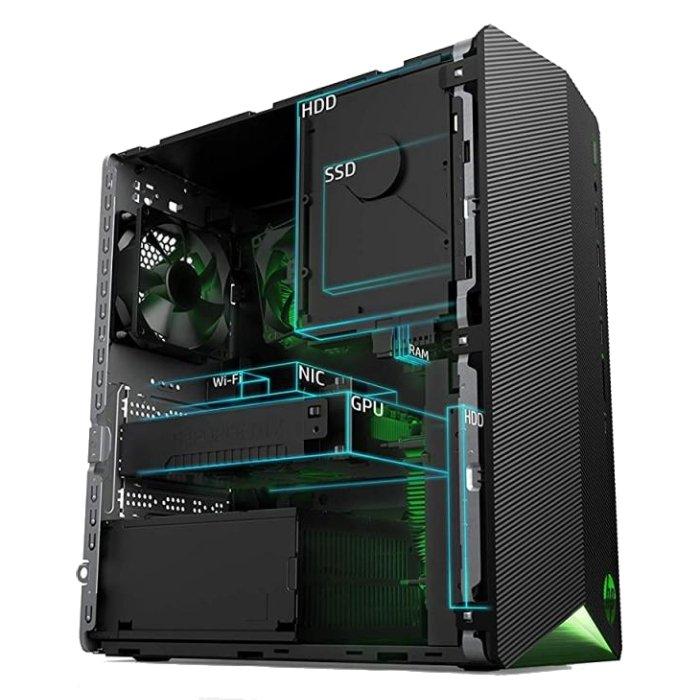 HP Pavilion, Intel Core i7, Nvidia Geforce RTX 3060 TI 8 GB, RAM 16GB, 512GB SSD + 1TB HDD Gaming Tower (TG01-2006ne)