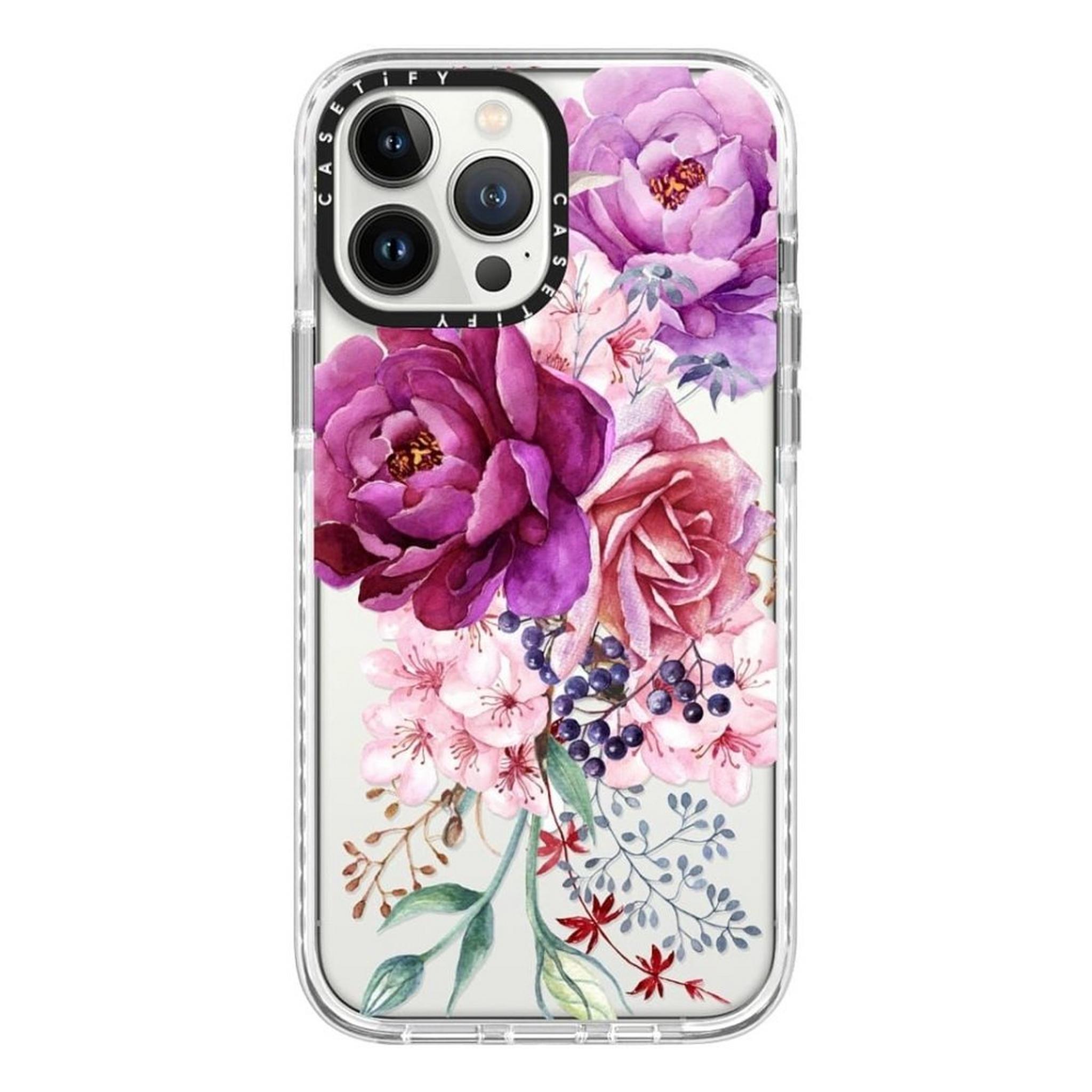 Casetify MagSafe Case for iPhone 13 Pro Max - Purple Floral