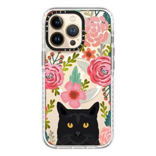 Buy Casetify magsafe case for iphone 13 pro - black cat floral in Kuwait