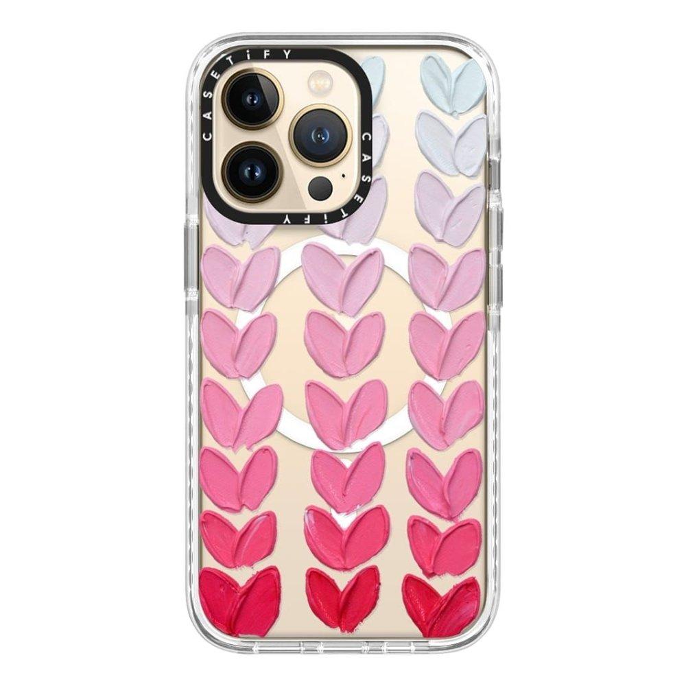 Buy Casetify magsafe case for iphone 13 pro - pink polk hearts in Kuwait
