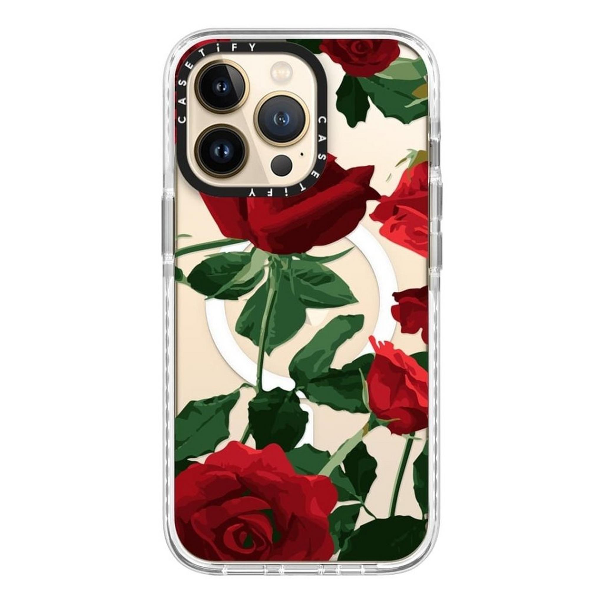 Casetify MagSafe Case for iPhone 13 Pro - Red Rose
