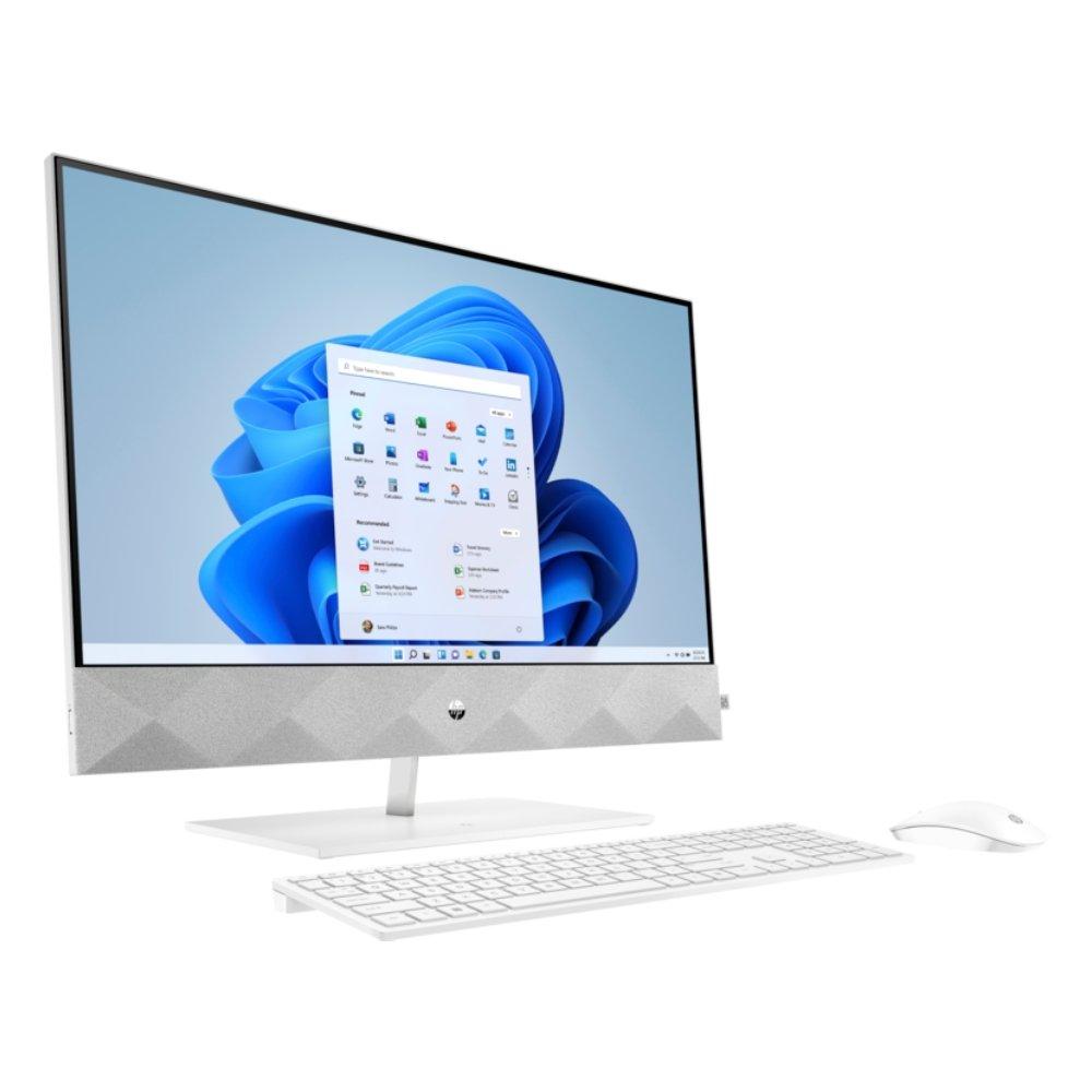 HP Pavilion AIO Intel Core i7, 16GB RAM, 2TB HDD + 512GB SSD, 27-inch Desktop - White