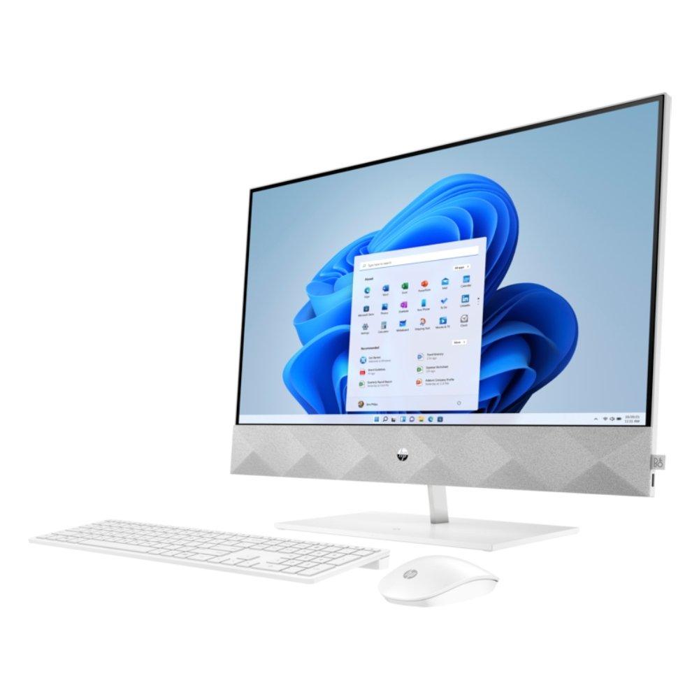HP Pavilion AIO Intel Core i7, 16GB RAM, 2TB HDD + 512GB SSD, 27-inch Desktop - White