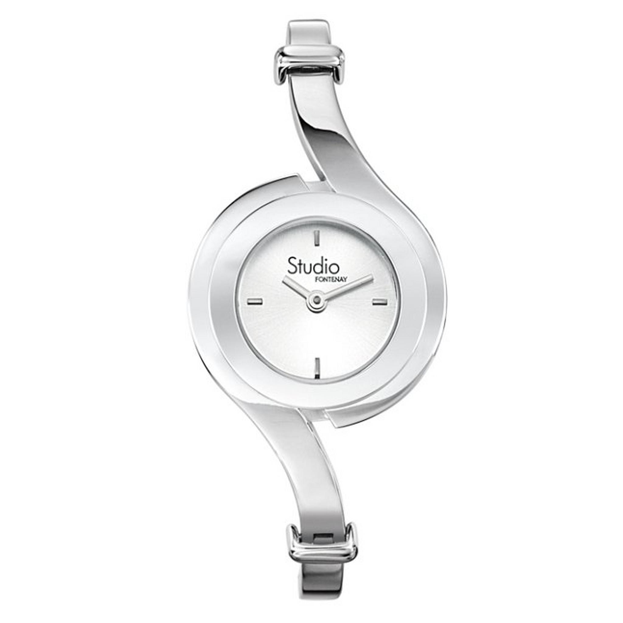 ساعة فونتيناي بحجم 27 ملم بعرض تناظري و حزام معدني للنساء  - AUA1307AR