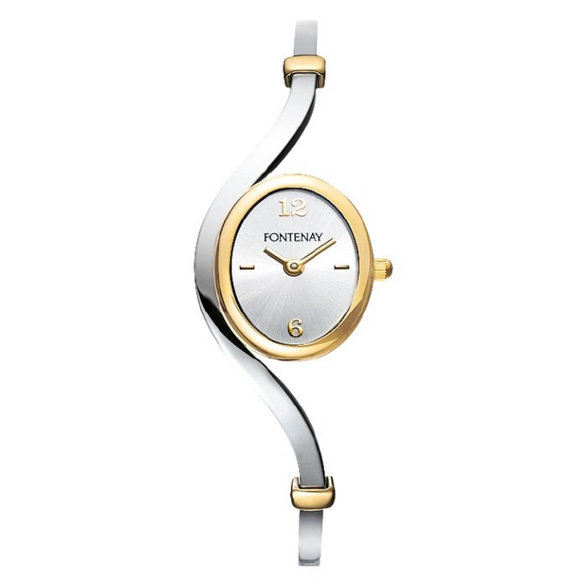 ساعة فونتيناي بحجم 18 ملم بعرض تناظري و حزام معدني للنساء  - UC1228AL