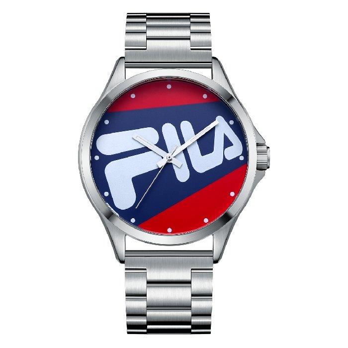 اشتري ساعة فيلا 45 ملم بعرض تناظري و حزام معدني للرجال - 38-865-003 في الكويت