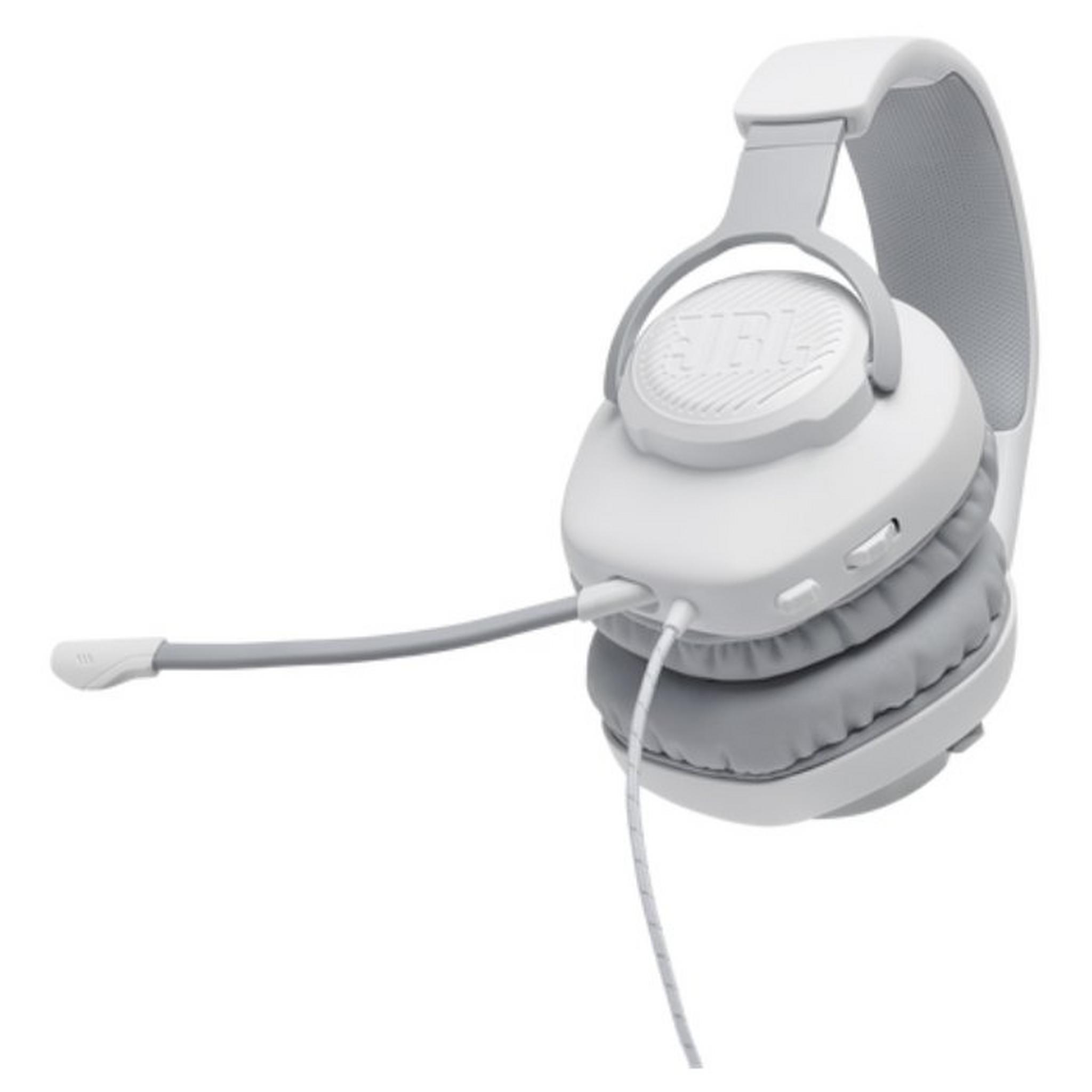 JBL Quantum 100 Wired Headset - White