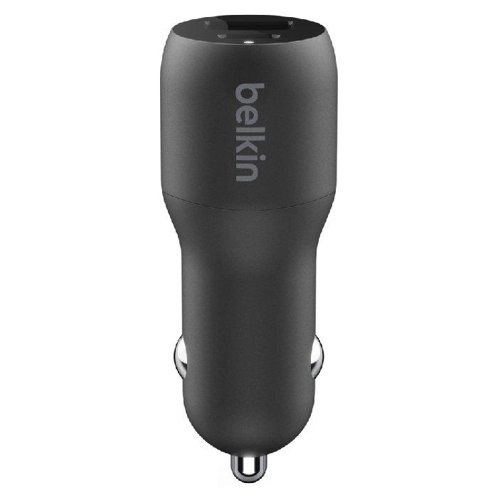 Belkin USB-C + USB-A Car Charger 32W - Black