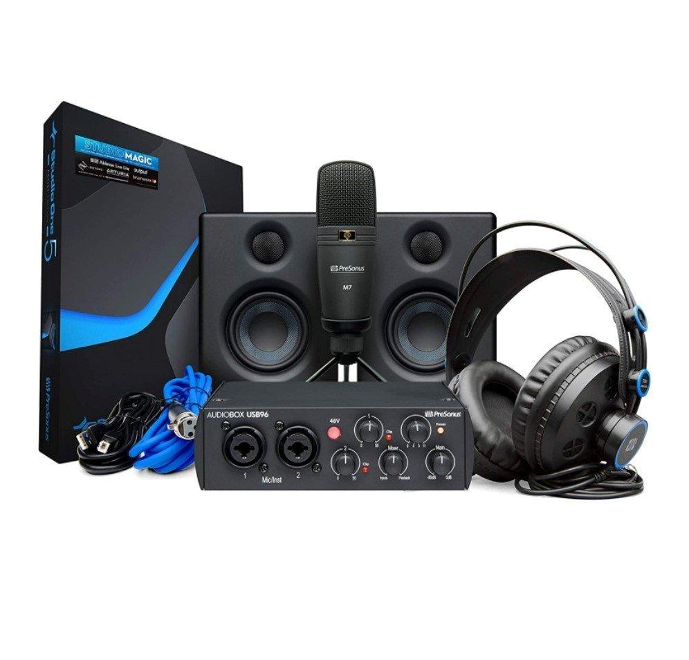 PIONEER PreSonus AudioBox 96 Ultimate Hardware and Software Recording Pack- 25th Anniversary Edition, AB96STU25TH - Black