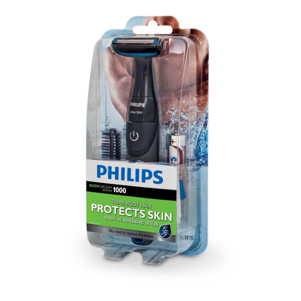 ماكينة حلاقة الجسم الرطب والجاف من فيلبس - BG1024/16  + معقم اليدين بسعة 500 مل من هايجين