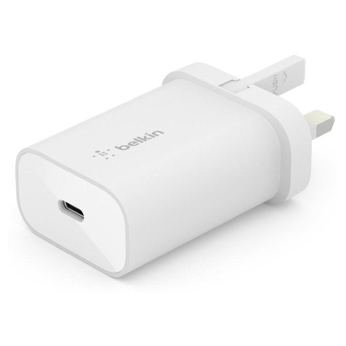 Buy Belkin 25w usb-c wall charger - white in Saudi Arabia