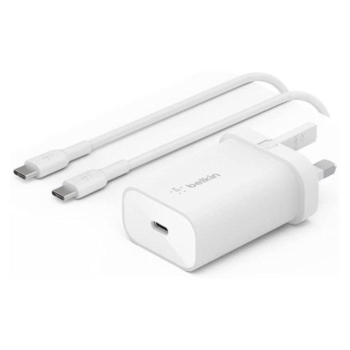 Buy Belkin usb-c pd 3. 0 pps wall charger 25w + usb-c cable in Saudi Arabia