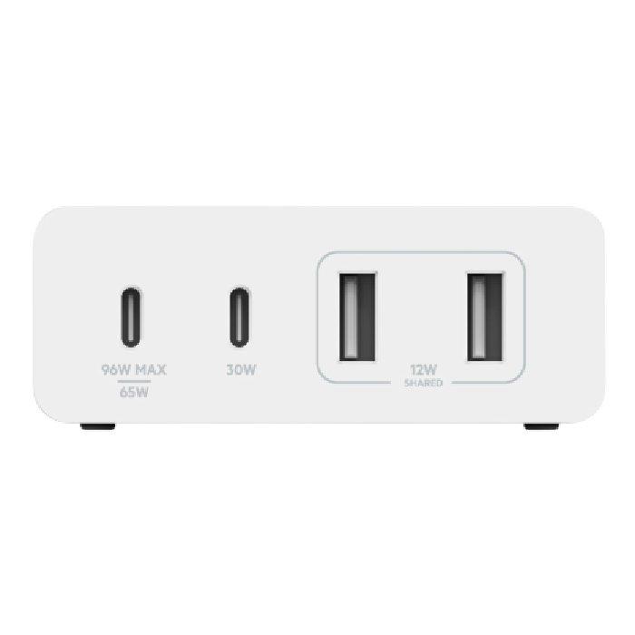 Belkin 4 Port 108 W USB-C Wall Charger with 2m Cord - White