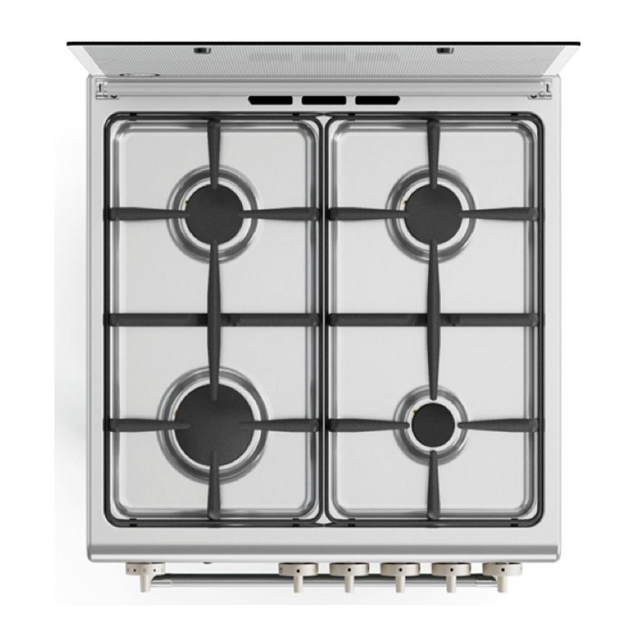 Lagermania 4 Burners Gas Cooker, 60X60cm, M64031EX0 - Stainless Steel