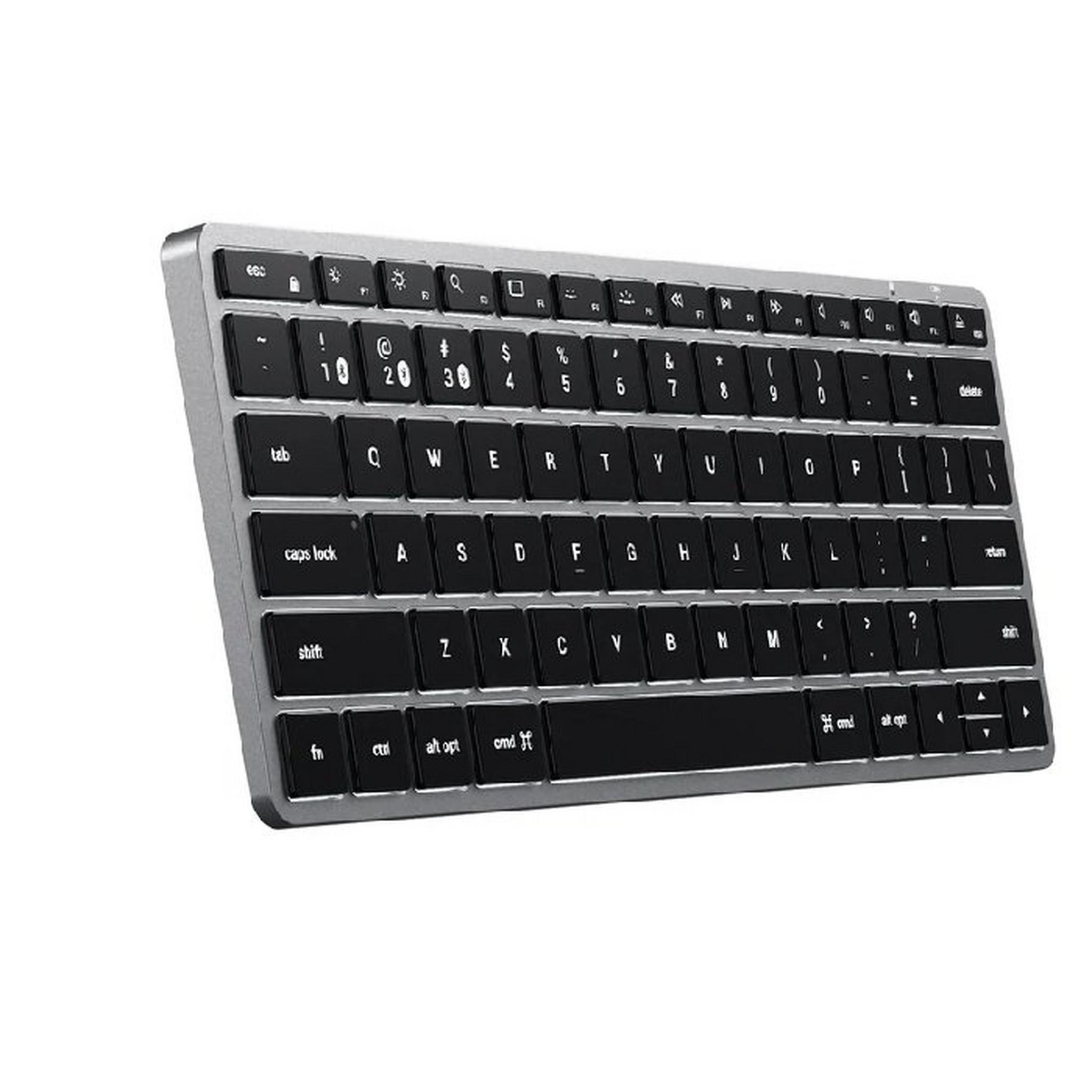 لوحة مفاتيح الترا سليم لاسلكية بإضاءة خلفية  من ساتشي - رمادي