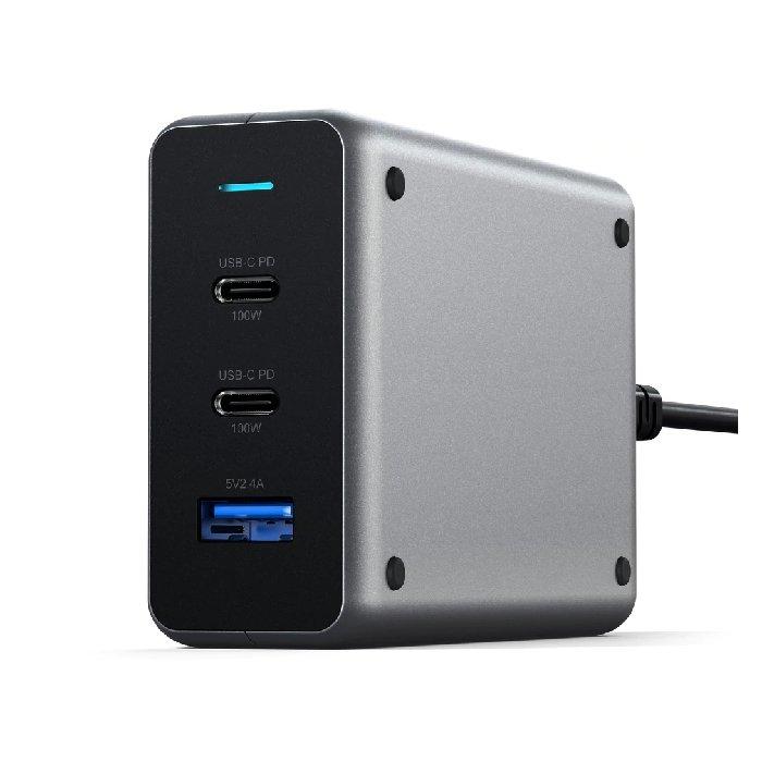 Satechi 100W USB-C Compact Charger - Space Grey