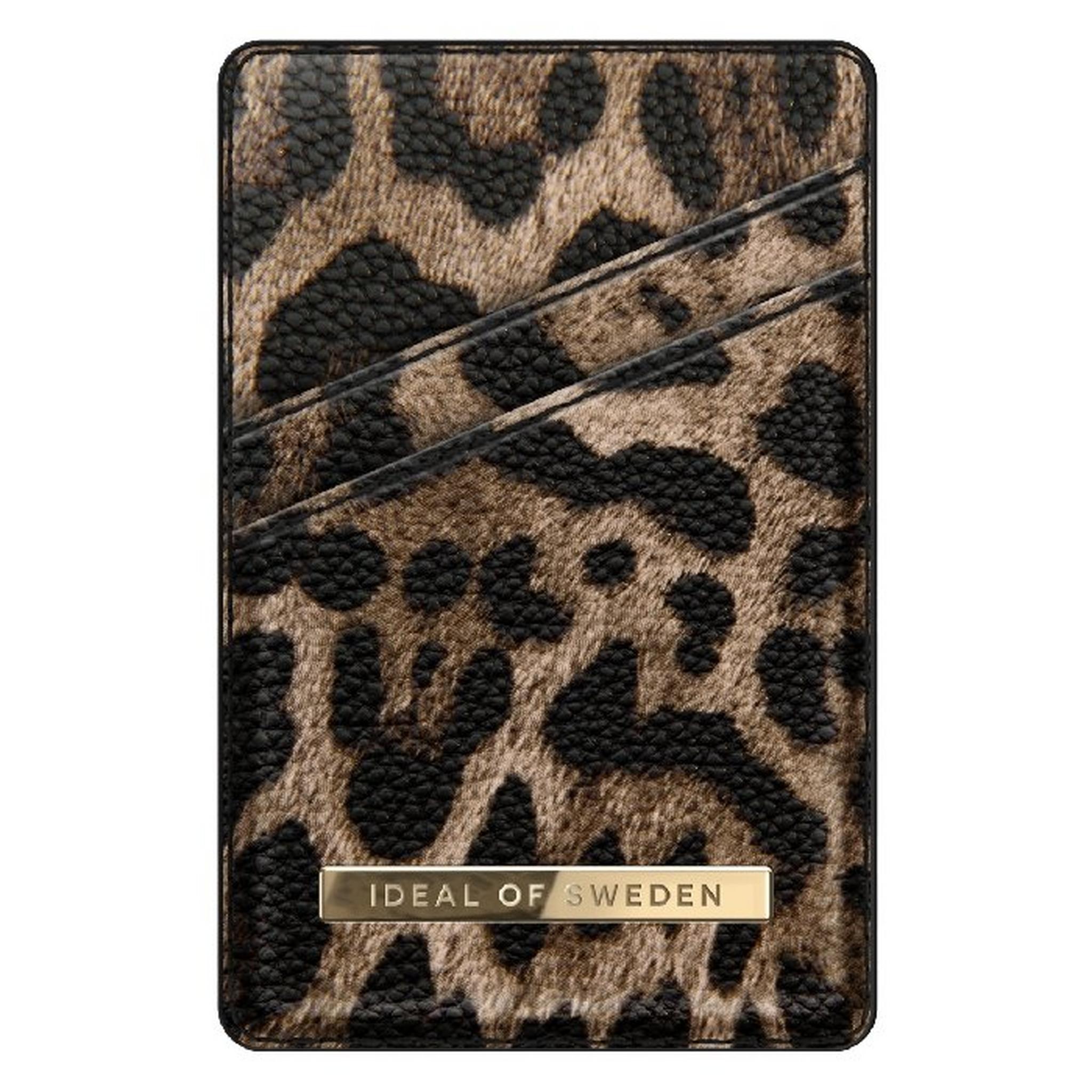 Ideal of Sweden Magnetic Card Holder - Midnight Leopard