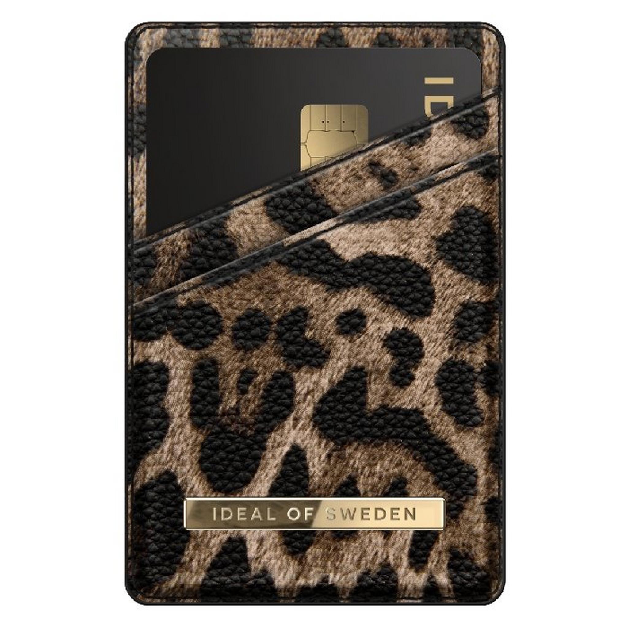 Ideal of Sweden Magnetic Card Holder - Midnight Leopard