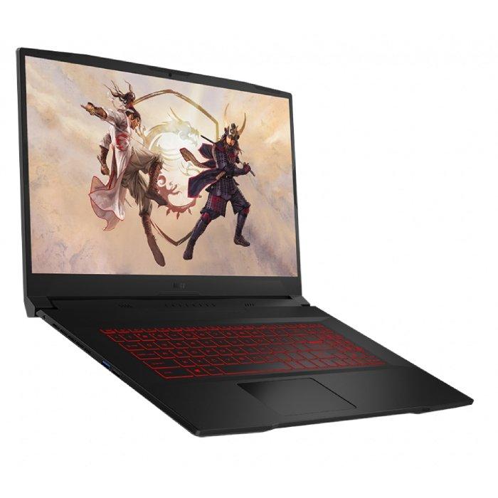 MSI Katana GF76 Gaming laptop, 17.3" FHD, Intel i7 11800H, Ram 16GB, 512 GB SSD, Nvidia RTX 3050 4GB GDDR6 - Black (KATANA GF76 11UC)
