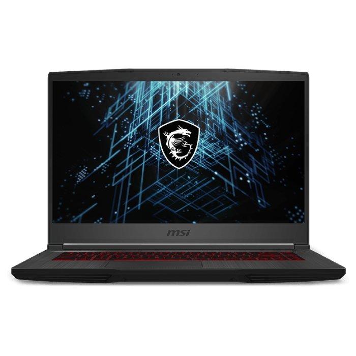 MSI GF63 Thin Gaming laptop, 15.6" FHD, Intel i5 11400H, 8GB DDR Ram, 512GB SSD, Nvidia Gtx1650 4GB GDDR6 - Black (GF63 Thin 11SC)