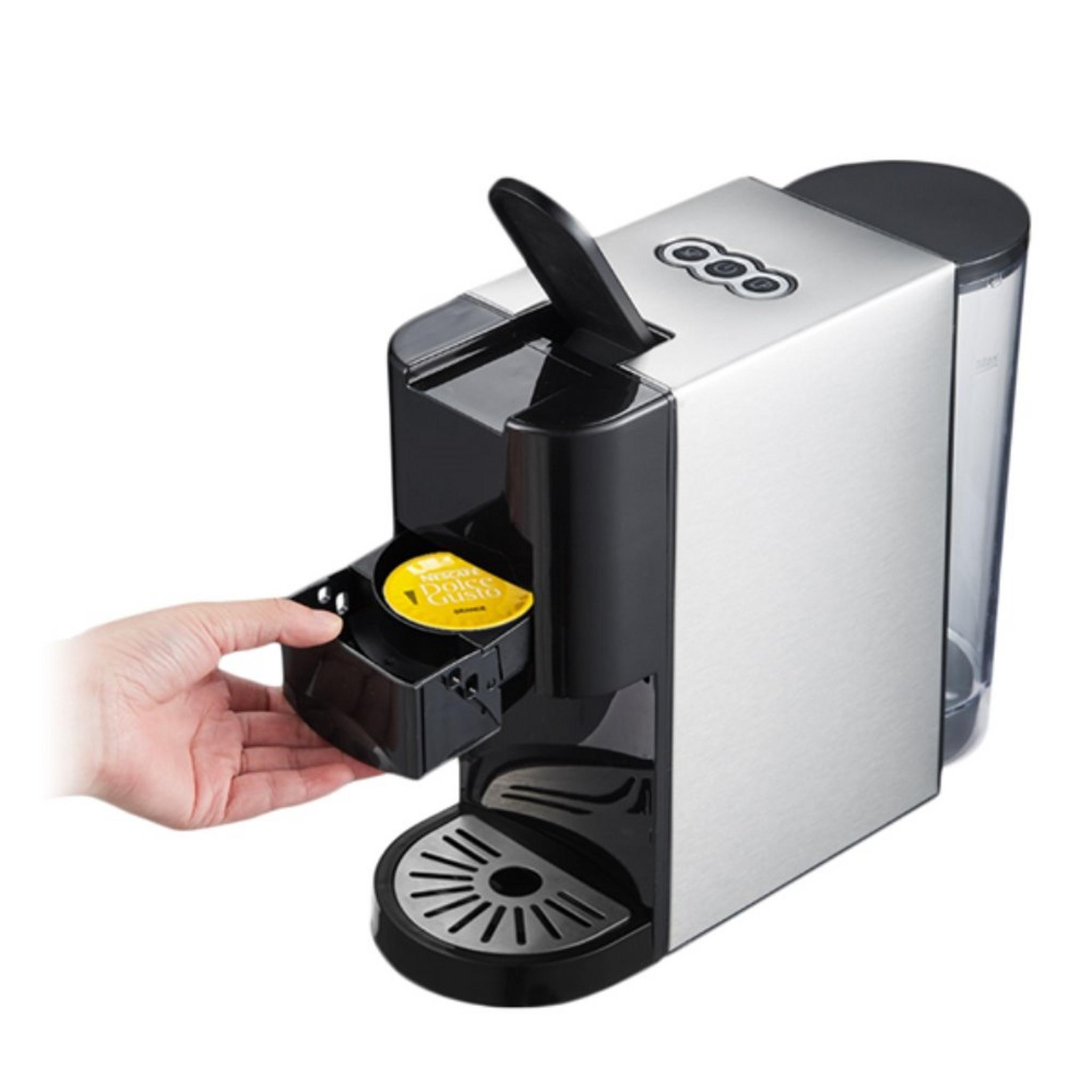 ماكينة تحضير القهوة متعددة الكبسولات من ونسا، قدرة 1450 واط، سعة 0.8 لتر، AC-513K - أسود/فضي