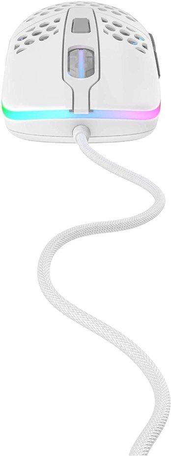 ماوس M42 سلكي ار جي بي من اكسترافاي - أبيض